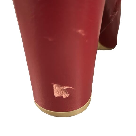 Marc Fisher Ulani Red Leather Booties - Picture 8 of 8